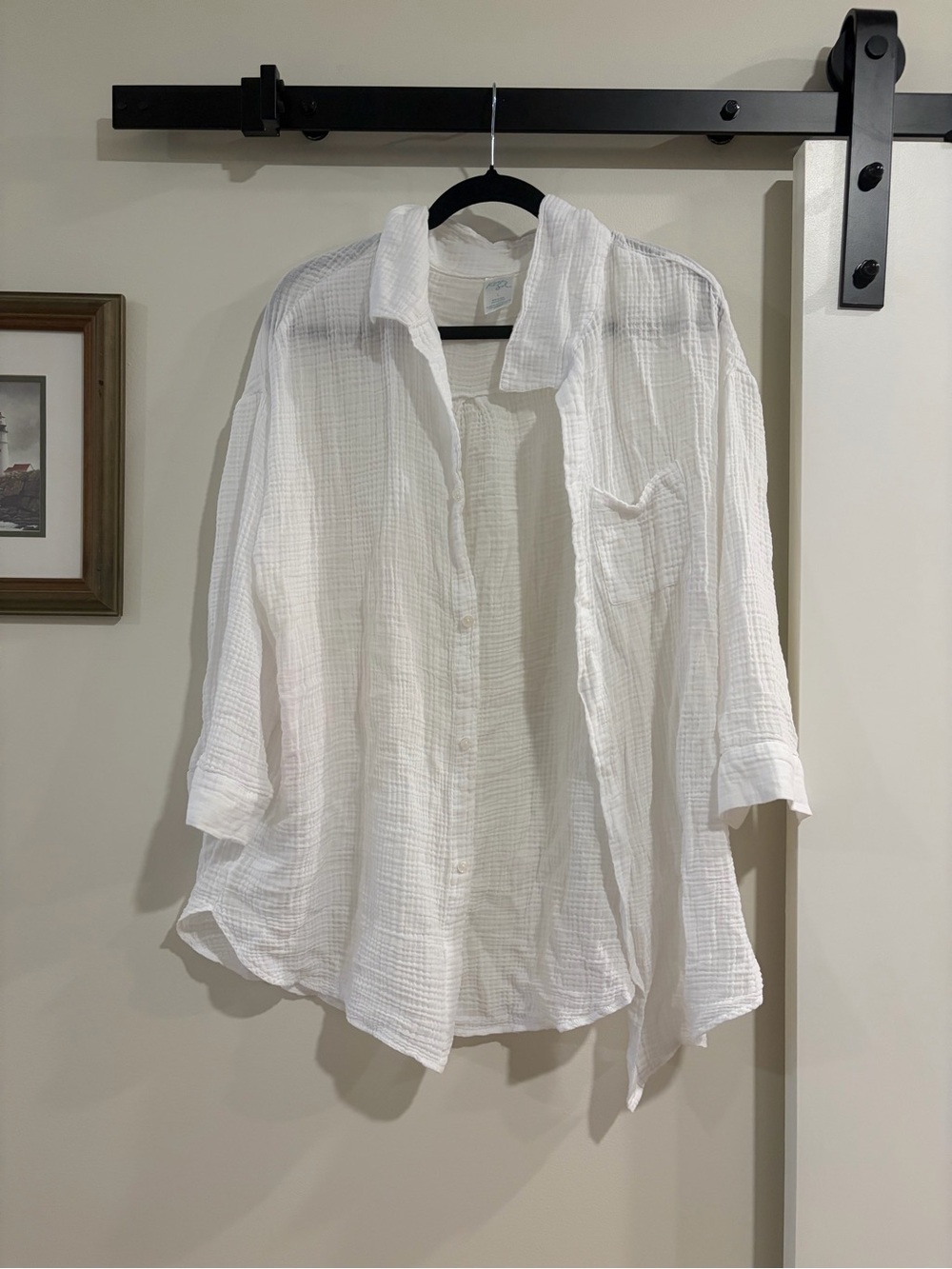 Kona Sol White Gauze Lightweight Shirt Jacket